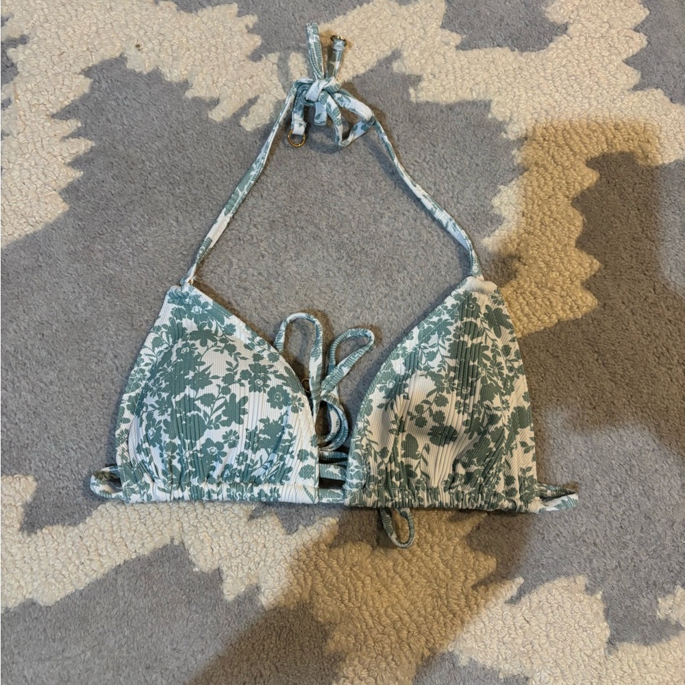 Shore Brand Printed Triangle Bikini Top